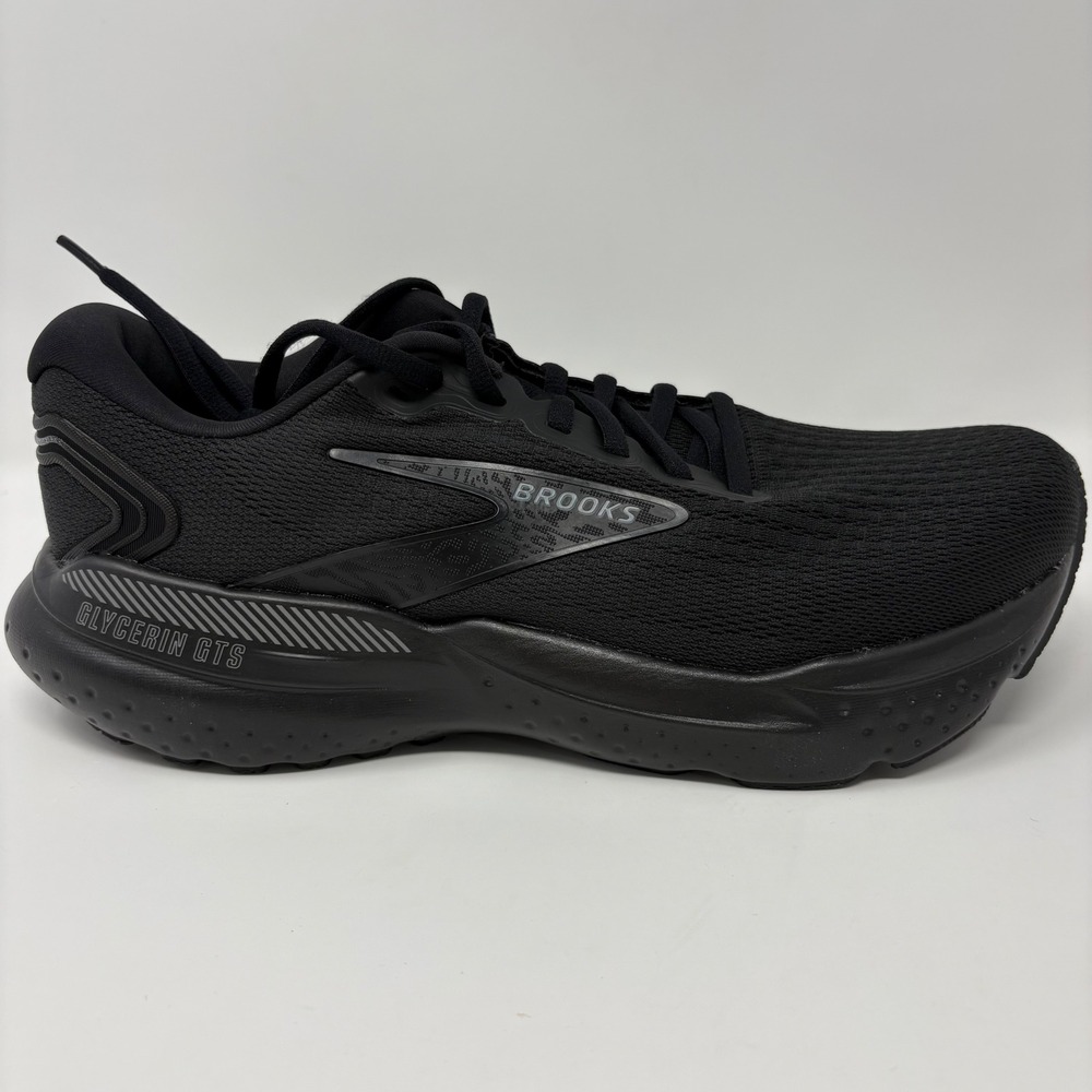 Brooks Glycerin GTS 21 Women's Size 9.5 Wide Black Running Shoes (1204091D020)
